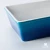 Import 6.5&quot; Ceramic baking utensils rect blue Oven bakeware from China
