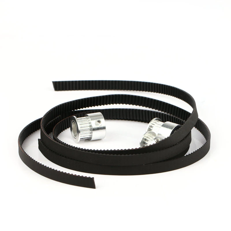 6mm width rubber timing belt with glass fiber GT2 type