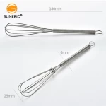 7 inch stainless steel manual eggs beater sause mixer tool mini egg whisk
