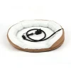 76*12cm white and brown warming electric heating pad bed for pets