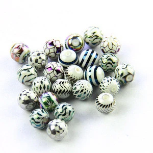 8mm 10mm Porcelain Beads Suppliers Ceramics Round Bracelet Necklace Beads For DIY Accessories