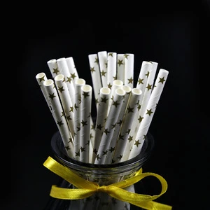 8mm Drinking Flexible Paper  Straws In Bar Accessories