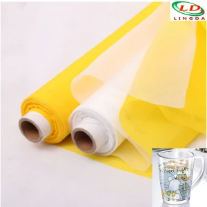 90T 100T 120T Polyester Silk Screen Printing Mesh fabric / Bolting Cloth