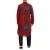 Import 9199 Muslim fashion Men Islamic Kaftan Long Sleeve Stand Collar Plaid Vintage Casual Robes Streetwear Cotton Caftan Jubba Thobe from China