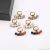 Import 925 silver needle earrings alloy diamond pearl earrings letter G home earrings jewelry from China