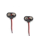 9v Battery Clips with bare leads  Battery Snap Cable for Arduino Project