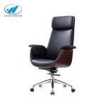 Adjustable Executive Office Chair with Armrest Anji High Back PU Leather Style Furniture Origin Type Lift Swivel General Place