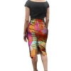 African Wax Print Skirt For Women Dashiki Bazin Riche Plus Size Lady Skirt African Women Clothing Pencil Skirts WY1626