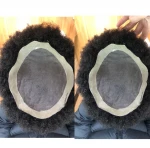 Afro Kinky Curl Hair Pieces Human hair Replacement System 9