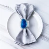 Agate buckles Round Metal Napkin Ring for Decor
