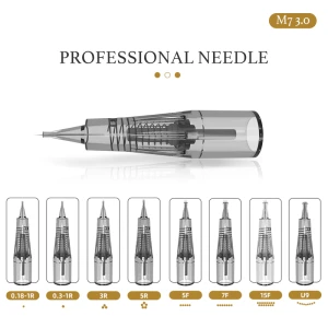 Aimoosi M7 Sterilized Nano 0.18mm Screw Cartridges Tattoo Permanent Makeup Machine Needles
