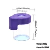 Air Tight Glass Storage Magnifying Stash Jar with LED Light and USB Charger