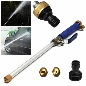 Alloy Wash Tube Hose Car High Pressure Power Water Jet Washer Spray Nozzle Gun with 2 Spray Tips Cleaner Watering Lawn Garden