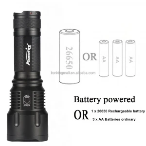 Alonefire X981 Led Flashlight XML T6 Powerful Zoom Usb torch Waterproof Hike Patrol Tactical light AA 26650 Rechargeable battery