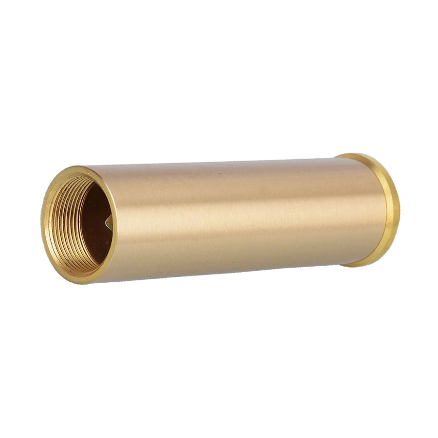 aluminum custom cnc brass copper 18650 battery metal tube