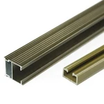 aluminum extrusion profile with surface anodized, powder coated, electrophoresed, polished