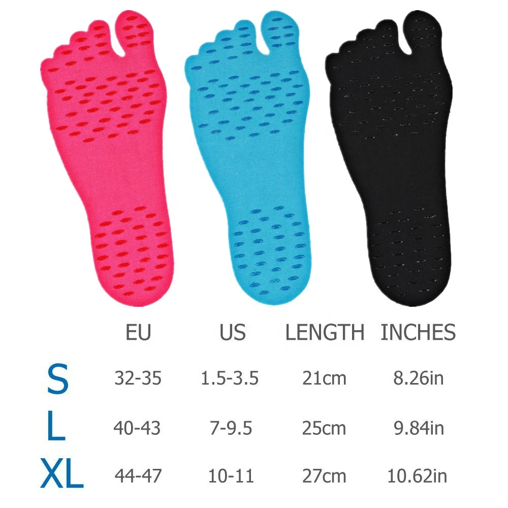 Amazon Adhesive Pad Anti-slip Barefoot Shoes for Summer Beach Swimming