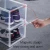 Import Amazon hot 2020 Drop Front custom sneaker box stackable Clear Magnetic plastic shoe box Transparent slide shoe display box from China