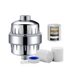 Amazon Hot Sale OEM Universal 10 / 12/ 15 Stages Chrome Shower Head Water Filter