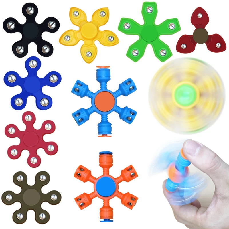 Amazon Hot Selling Plastic Bearing Fun Puzzle Spinner Adult Office Stress Relief Childrens Toy Fidget Spinner toy