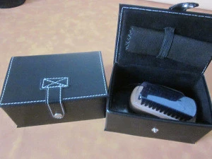 Amazon Shoe Shine Kit for Men - Shoe Polishing Kit | Shoe Care Kit | Black &amp; Neutral Travel Shoes Shine Brush Polish Kit Set