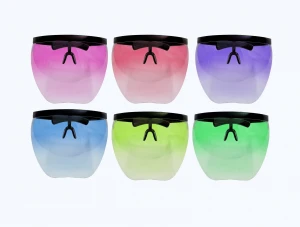 Antifog designer face shield Eye Protection coloured bubble face shield transparent With Uv Resistant
