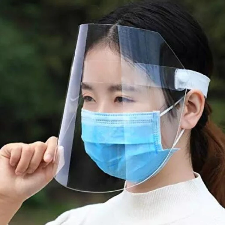 APET plastic sheet roll forTop quality disposable transparent pet plastic protective face shiled