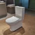 Australia Standard watermark  Ceramic Washdown Two Piece Toilet with P-Trap