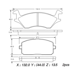 Auto Brake Systems  GDB234 XL01030 D180 Brake Pads For Toyota
