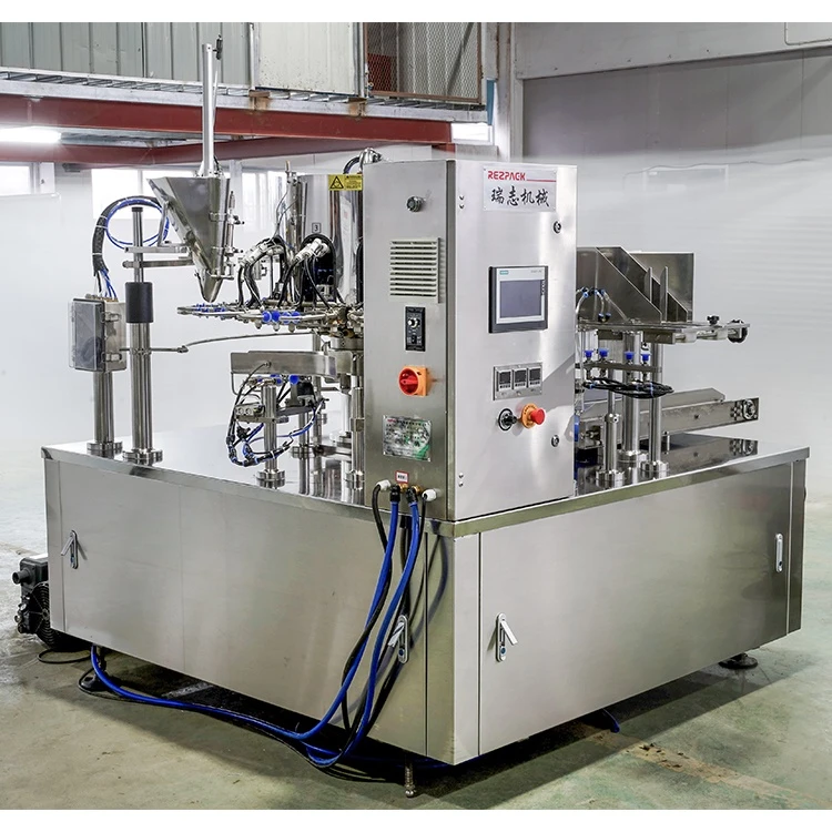 Automatic Gusset Bag Filling Sealing Packaging Machine For Granules