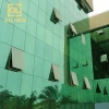 Awning outward opening heat insulated unitized curtain glass wall system for skyscraper exterior facade