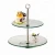 Import Bakeware Wedding Round Revolving Cup Cake Decorating Tools Smoother Turntable Stand Metal Rotating Base Clear Glass Cake Stand from China