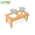 Import Bamboo Elevated Pet Feeder Double Bowl Raised Stand Comes from China