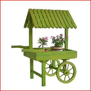 Barrel Potted Tricycle Plant Holder, Garden Patio Planter