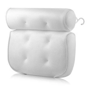 Bath Pillow 4D Air Mesh Bathtub Spa Pillow with strong Suction Cups Support Head Back Shoulder Neck Thick Breathable &amp; Washable