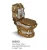 Import Bathroom modern washdown ceramic two piece toilet sanitary ware wc gold water closet from China