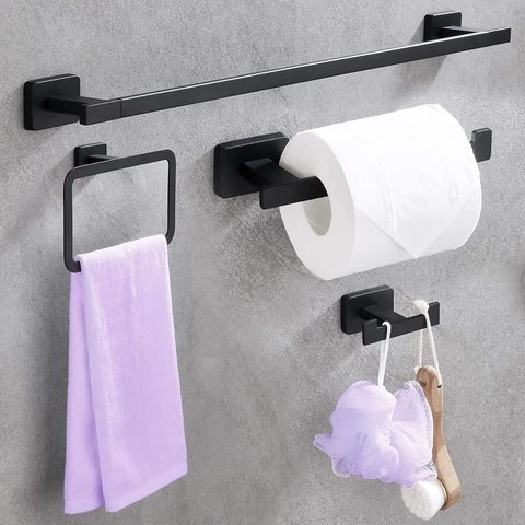 bathroom towel rack set stainless steel towel rack towel rack black wall mounted