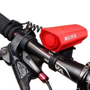 Best Bike Electric Horn Mountain Bike Security System Loud Alarm Bicycle Bells with LED Light