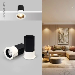 Best price home hotel office 5/7/9/12w embed led cob spotlights anti-glare warm /Cold/white spot light