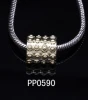 Best selling custom shaped big hole metal 14k gold beads wholesale