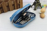 Big crocodile PU leather multi slot card wallet leather key pouch
