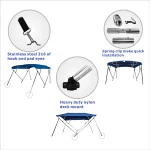 Bimini tops 4 bow boat  dyed fabric boat tent bimini top Aluminum Bimini Marine Hardware from ISURE