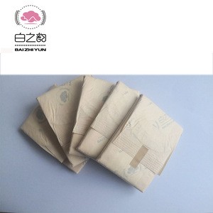 Biodegradable bamboo fiber sanitary pads for women anion chip sanitary napkin