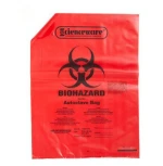 Biohazard red bag for chemical waste