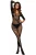 Import Black Asymmetric Lace Mesh Body Stocking from China