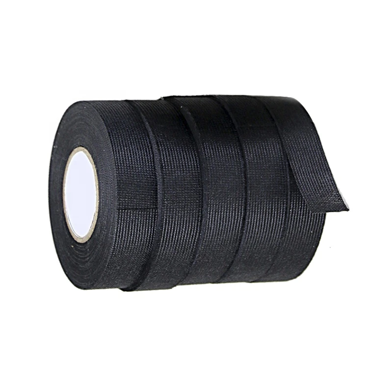 Black fuzzy automotive wire harness pet fabric fleece tape