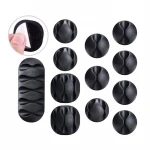 black high quality desk cable with different size multifunctional silicone fixing clip
