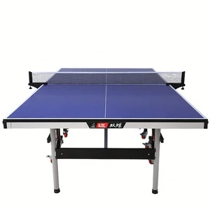Blue  Top Ping Pong Table 18Mm Mdf Indoor Table Tennis Table