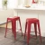Import BOHAO 24 Inches Metal Stackable Bar Stool In Bar Kitchen Dining Room indoor Outdoor Set of 4 from China