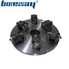 Boreway rotary bush hammered in abrasive tools for basalt